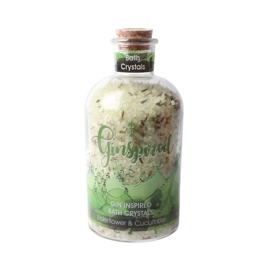 Ginspired Bath Crystals Elderflower & Cucumber 550g