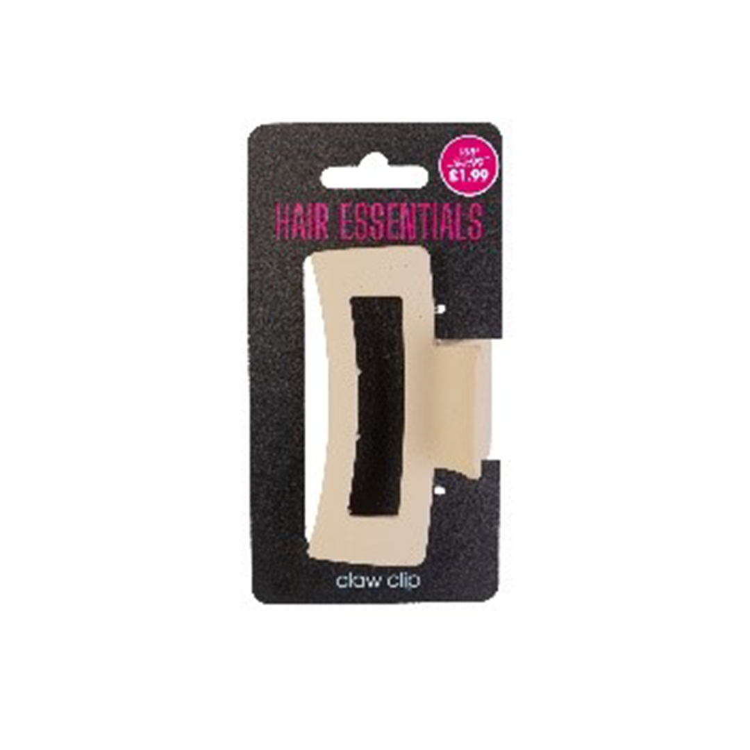 Beauty Outlet Square Claw Clip Cream BEAU366