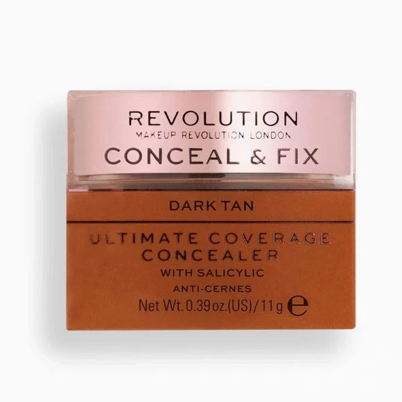 Revolution Conceal & Fix Concealer Deep Dark - Tester