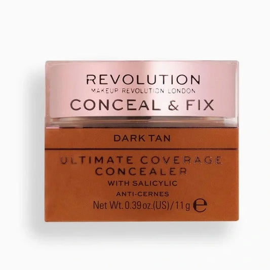 Revolution Conceal & Fix Concealer Deep Dark - Tester