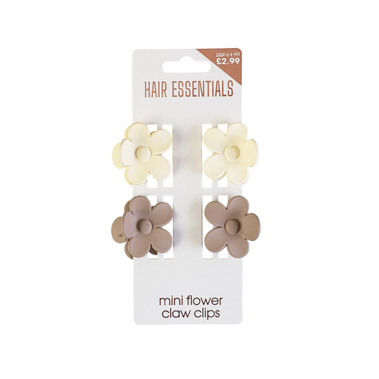 Beauty Outlet 4 Flower Claw Clip Cream/Nude BEAU482